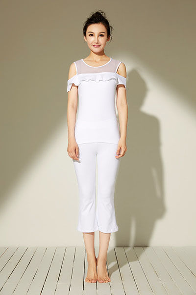 JVB17815 白色上衣+JS17112 白色裤子