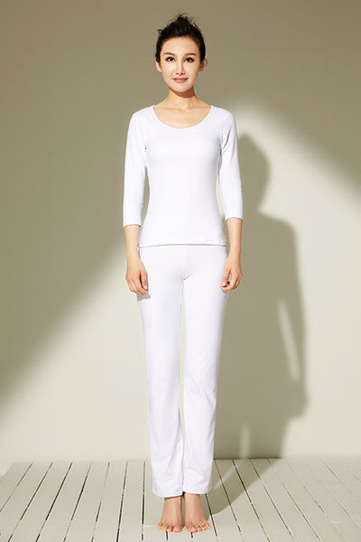JSB17819 白色上衣+JL17132 白色裤子