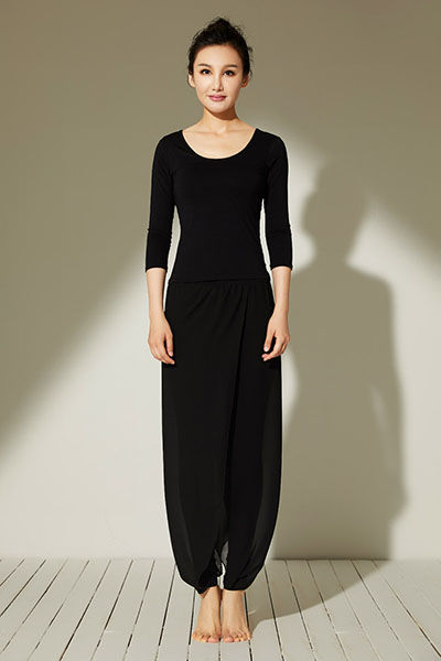 MSB16001长 黑色上衣+ML15270 黑色裤子