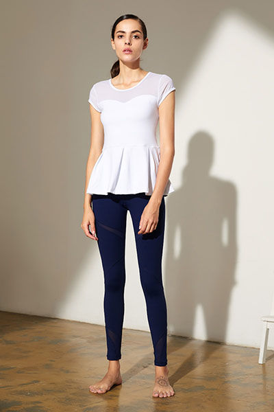 JTB17535 白色T恤+JL17526 深蓝裤子