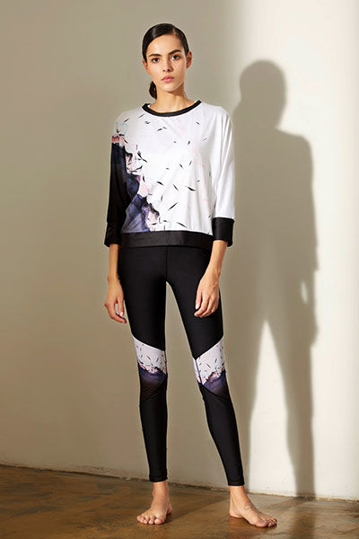 JL17591竹韵T恤+JL17552黑+竹韵裤子